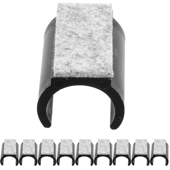 10 almohadillas para muebles, almohadillas para patas de silla, tapas para patas de silla en forma de U, protectores de suelo de fieltro