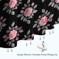 thumbnail image 6 of Pioneer Flower Floral Print Pattern Shower Curtain 72"x72", Bathroom Decorative Shower Curtain Set with 12 Hooks, Waterproof Washable, 6 of 6