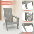 thumbnail image 7 of CHYVARY 1 Peak Adirondack Chair, Patio Outdoor Plastic Resin Furniture,Light Gray, 7 of 7