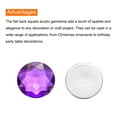 thumbnail image 4 of Flat Back Round Acrylic Rhinestones,10mm Purple Flatback Crystal Rhinestones for Crafts Clothes Shoes DIY 100Pcs, 4 of 6
