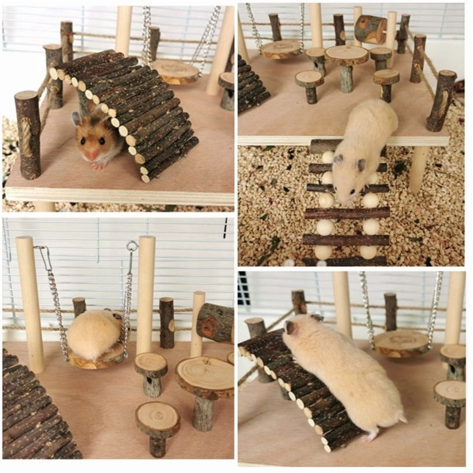 Platform Toy Expand Hamster Living Space Giving Them Room to Climb Explore Rest