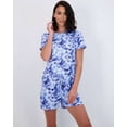 thumbnail image 5 of Real Essentials 2 Pack: Ultra Soft Women’s Pajama Set Short Sleeve and Shorts Lounge & Sleepwear (Available In Plus), 5 of 6