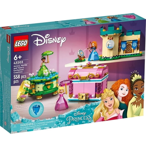 Set LEGO Disney Princess Creaciones Encantadas de Aurora, Mérida y Tiana