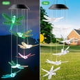 thumbnail image 5 of Campanas de viento, campanas de luz solar, campanas de viento coloridas para decoración al aire libre, decoración de jardín Ormromra CPB-US-DYP146-3, 5 of 5