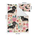 thumbnail image 5 of Dachshund and Flower Duvet Cover and Pillowcase Set for Single Bedding, Bedroom Accessories for Kids Teens, 5 of 5