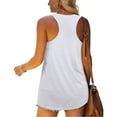 thumbnail image 2 of American Flag July 4th Womens Clothing Racerback Tank Tops Patriotic Shirts, 2 of 6