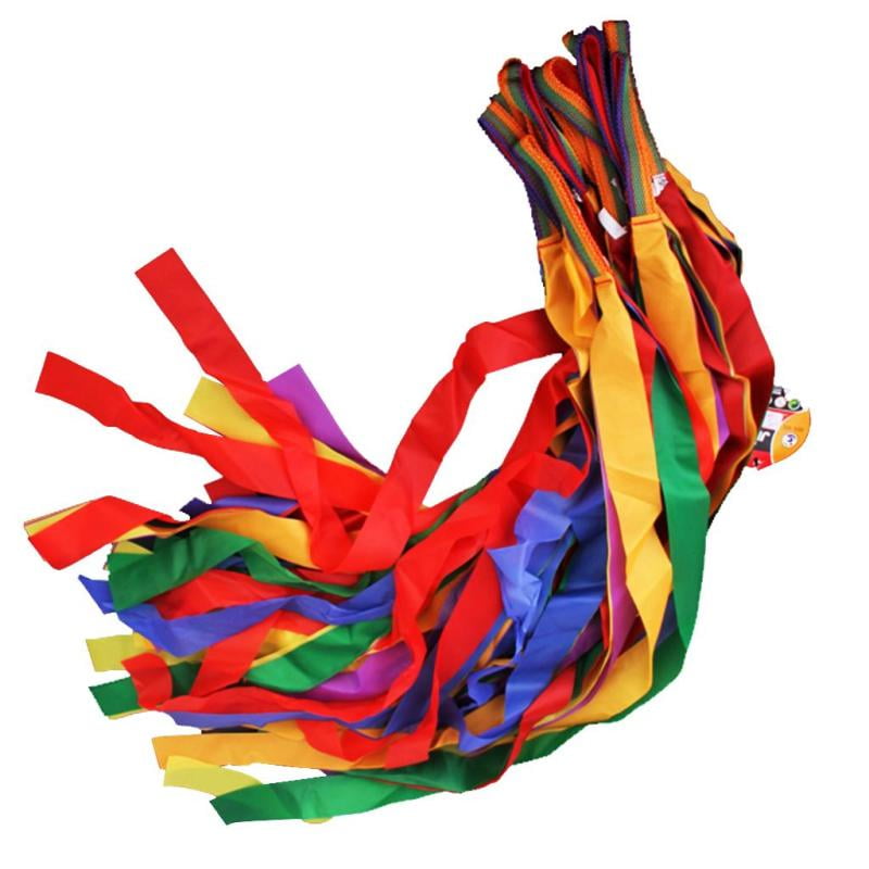 1 Rainbow Ribbon Colourful Dancing Twirling Sensory UK Long Length 1m 1pc 