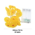 thumbnail image 3 of MERILER 9.84 FT Yellow Sunflower LED String Lights with Remote - Battery Operated for Indoor and Outdoor Decorations, Perfect for Parties, Weddings, and More, 3 of 7