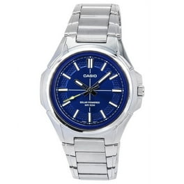Casio Men's Waveceptor Solar Atomic Ana-Digi Watch, Silver