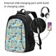 thumbnail image 2 of Fotbe Dogs Mochila con Estampado y Puerto USB para Hombre y Mujer, Mochila Antirrobo, Mochila de Viaje, Mochila Escolar, Mochila Universitaria, 2 of 7