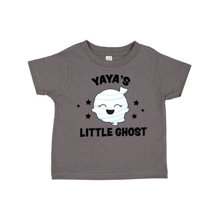 

Inktastic Cute Yaya s Little Ghost with Stars Gift Toddler Toddler Girl T-Shirt
