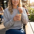 thumbnail image 4 of 12-Pack Reusable Hard Plastic Drinking Straws with Stopper Rings, Durable Ribbed Replacement Straws for Travel Tumblers and Cups, Clear BPA-Free Drinking Straws #A4 Dark Blue_100, 4 of 6