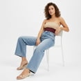thumbnail image 3 of Cushionaire Brit Dress Wedge Sandals for Women, Clear Slip-On Espadrille Heels with Soft Memory Foam Comfort, 3 of 24
