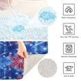 thumbnail image 6 of RMDQTR 2PCs Bathroom Rugs Set Plush Toilet Base Mat 16" × 24" Bath Mat and 20" × 24" U Shape Soft Rugs Non Slip Absorbent Tie-dye Patriotic Star Art, 6 of 9