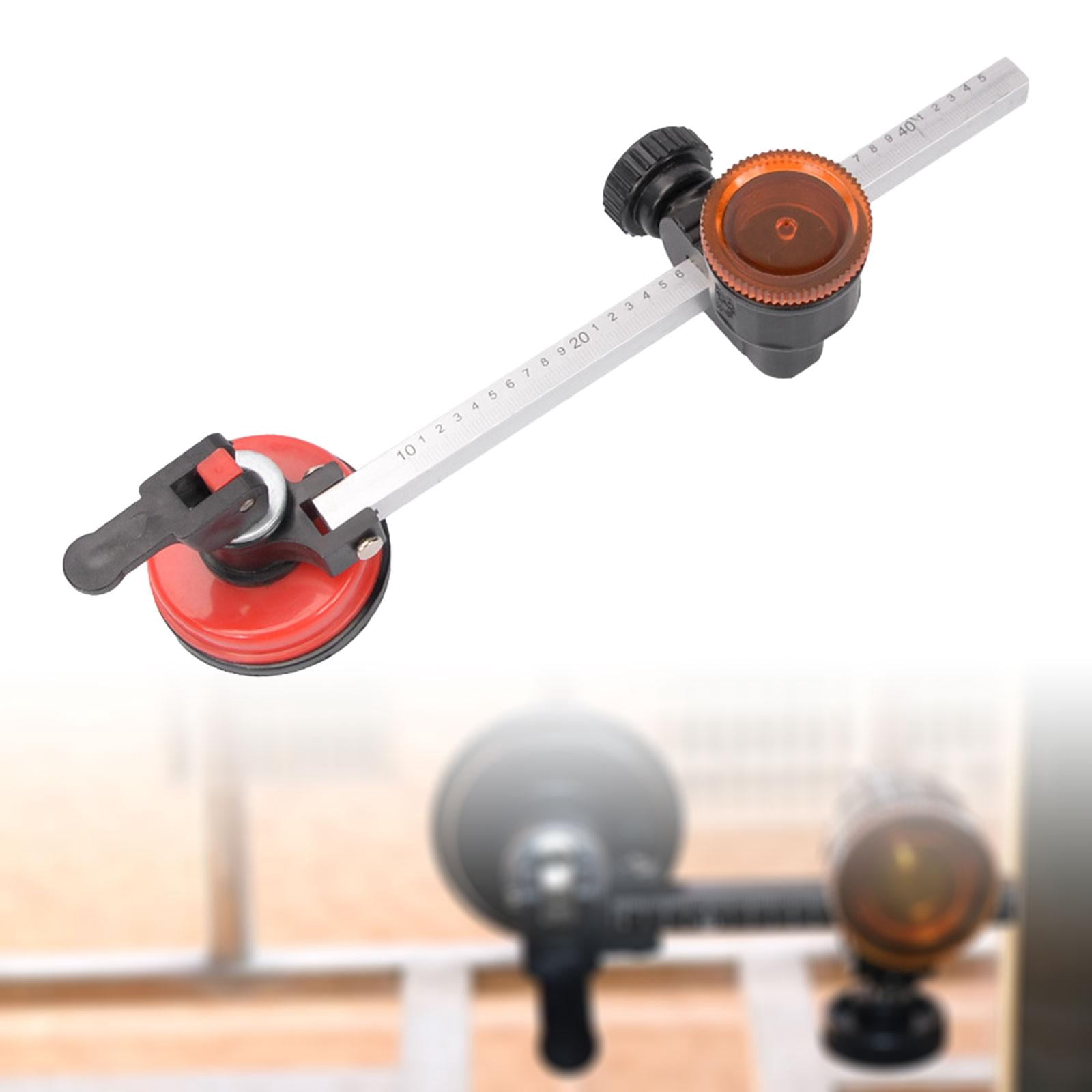 FVDPWYE Circular Glass Cutter, Glass Cutting Tool Cutting Wheels with Handle and Suction Red