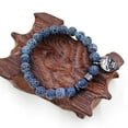 thumbnail image 2 of 8mm Weathered Agate Beads Bracelet, Faith Mustard Seed Charms Black Beaded Bracelets Christian Gifts for Men Y4107-5, 2 of 8