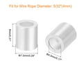 thumbnail image 2 of Unique Bargains 120 Pack Aluminum Crimping Loop Sleeve for 5/32' Diameter Wire Rope, Round Aluminum Wire Rope Sleeve, 2 of 6