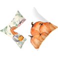 thumbnail image 2 of Halloween Pumpkin Short Plush Pillowcase Home Decor 2 Pieces, 2 of 5