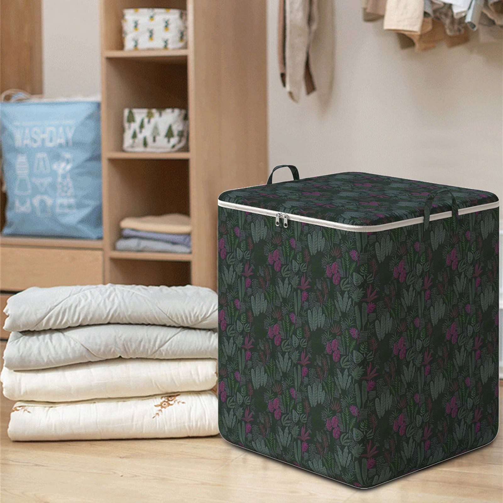 Yyeselk 140L Storage Box Large Capacity Quilt Storage Bag Bedding