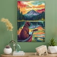 thumbnail image 2 of Mastiff Christmas Dog Stretched Canvas Size 8x12 Fishing Canvas – Cute Mastiff Christmas Canvas Wall Art of Puppy Playing Fishing, Perfect for Dog and Sports Fans, 2 of 5