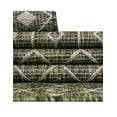 thumbnail image 6 of Unique Loom Outdoor Trellis Collection Area Rug - Tribal Trellis (2' x 6' 1" Runner Green/Natural), 6 of 7