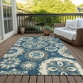 thumbnail image 6 of Addison Rugs Chantille Indoor/Outdoor Transitional Kaleidoscope Blue Washable Rectangle Rug, 10' x 14', 6 of 6