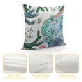 thumbnail image 4 of Nautical Throw Pillow Covers " Set of Beach Theme Blue Coral Starfish Pillow Cover Couch Pillow Cases Outdoor Sofa Cushion Cover for Bed Living Room, 4 of 5