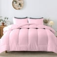 thumbnail image 2 of D.N.G. BEDDINGS 1 Piece Luxury Straight Line Pattern Comforter, Premium Super Soft, 800 Thread Count, 100% Egyptian Cotton, Twin/Twin XL Size Light Pink Solid Color, 2 of 6