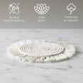thumbnail image 3 of Ilios Innova | Paquete de 4 manteles estilo boho macramé de algodón, manteles decorativos versátiles para múltiples espacios, 25 y 35 cm de diámetro., 3 of 9
