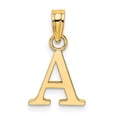 thumbnail image 2 of Auriga 14k Yellow Gold Block Letter A Initial Pendant for Women(L- 15.85 mm, W- 10.35 mm), 2 of 6
