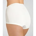 thumbnail image 2 of Women's Vanity Fair 15367 Lollipop Cotton Legband Brief Panty - 3 Pack (White 9), 2 of 6
