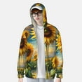 thumbnail image 3 of Haiem Artistic Oil Painting Sunflower UPF 50+ Fishing Shirts for Men Long Sleeve UV Sun Protection Hoodie Non-Mask Outdoor Hiking Shirts, 3 of 8