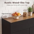 thumbnail image 6 of ELLEGNT Buffet Cabinet with Push‑to‑Open Doors – Sideboard Storage and Drawer for Kitchen, Black, 6 of 10