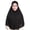 Black, variant on Women's Stretch Jersey Hijab Scarf - Soft Breathable Modest Headwrap for Muslim Women,Full Coverage Inner Cap Friendly Shawl for Daily Wear,Prayer & Layering Black One Size
