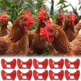 thumbnail image 1 of Gafas protectoras para aves de corral para pollos, 10 pares de anteojos de plástico para prevenir peleas y picoteo, duraderas y cómodas para parvadas., 1 of 9