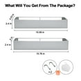 thumbnail image 4 of Shuntong Premium Shower Caddy, Adhesive Bathroom Shower Organizer and Storage, No Drill Shower Shelves for Inside Shower, Rustproof Shower Storage Rack 3 Pack White, 4 of 7