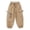 X104 Khaki, variant on Bysome Child Boys Cargo Pants Loose Fit Wide Leg Joggers Elastic Waist With Pockets Casual Boys Pants Size 5-6 Years
