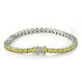 thumbnail image 2 of 5mm Moissanite Tennis Bracelets Women Gold Bracelets D Color VVS1 Clarity Yellow Diamond Tennis Bracelets S925 Sterling Silver Bracelets for Women（6-8 inchs）, 2 of 7