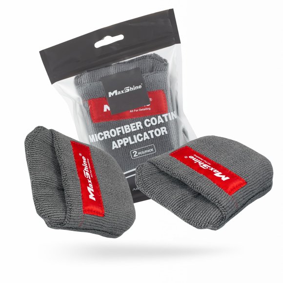 Maxshine Aplicador Universal De Revestimiento De Microfibra De 2 Piezas – Diseño De Bolsillo Suave Y Grueso Para Los Dedos Para Una Aplicación De Cera Fácil Y Cómoda – Accesorio Reutilizable Para Deta
