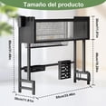 thumbnail image 2 of Armario abatibles,Escurridor de Trastes de 2 Niveles,Estante Escurridor de Platos Grande sobre Fregadero,Organizadores de Cocina Multifuncionales y Estante de Almacenamiento (Negro 85cm), 2 of 7