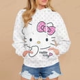 thumbnail image 2 of Sudaderas con capucha de Hello Kitty para mujer, ropa de calle con gráfico de Hello Kitty Kawaii, Tops divertidos, sudaderas de Anime para mujer, 2 of 4