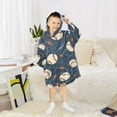 thumbnail image 6 of joogoo Wearable Blanket Hoodie for Baseballs with Lightning Oversized Sherpa Hooded 3-14 YR M, 6 of 7