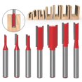 thumbnail image 1 of 6mm Shank Double Flutes Milling Cutter Wood Carving Trimming Blade Straight Bit Nubic, 1 of 1
