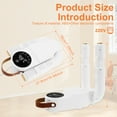 thumbnail image 2 of Keyohome Electric Boot Dryer US Fast Household Shoe Dryer Telescopic Boot Warmer Portable Glove Dryer with Folding Drying Rack and Heat Blower Quiet Work Boot Warmer for Boots Sneakers, 2 of 10