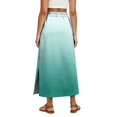 thumbnail image 6 of Gradient Ombre Maxi Skirt, High Waisted Side Slit Long Skirt with Pockets, Casual Summer Drawstring Flowy A-Line Bottoms, 6 of 6