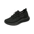 thumbnail image 3 of Domzle Women's Walking Shoes Slip On Tennis Sneakers Gym Workout Lightweight Non Slip Mesh Breathable Running Shoes for Women Black, 3 of 7