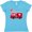 Aqua, variant on Inktastic Valentine's Day Red Firetruck with Pink Hearts Women's V-Neck T-Shirt