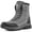 Gray, variant on Ecetana Snow Boots for Men Winter Warm Faux Fur Lined Ankle Boots Outdoor Hiking Shoes