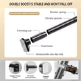 thumbnail image 4 of Mxdfafa Matte Black Heavy Duty Tension Curtain Rod, 43-162in No Drill Rustproof Carbon Steel Adjustable Rod for Bathroom, Closet, Balcony & Room Divider, 4 of 8
