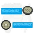 thumbnail image 3 of Unique Bargains 7.5" Universal Air Compressor Wheel with 1" Hole for Easy Mobility, Beige, 3 of 5